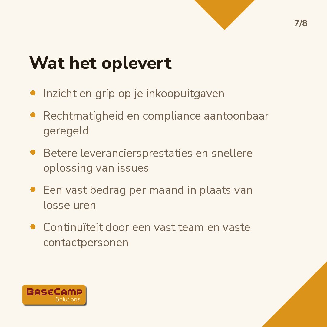 Inkoop Camp, slide 7 van 8